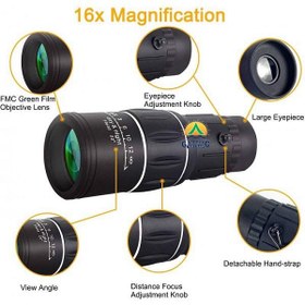 تصویر دوربین تک چشم 16 * 52 MONOCULAR 