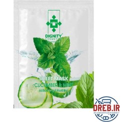 تصویر ماسک ورقه ای با رایحه خیار و نعنا دیگنیتی _ Dignity Mint And Cucomber Face Mask 