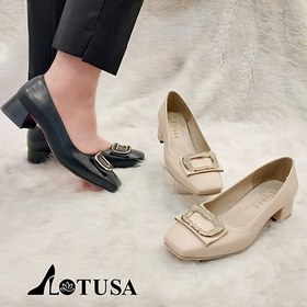 تصویر کفش پاشنه ۳ سانت خورشیدی کد 07 