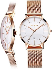 6.5mm Ultra Thin Watches for Women Waterproof Rose