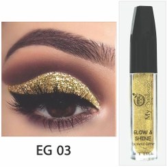 تصویر سایه مایع شاین مای میکاپ استوری - EG 03 Mymakeup story shine liquid eyeshadow