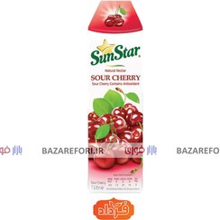 تصویر آبمیوه طبیعی آلبالو 1ليتری سان استار - بازار فوری Sunstar Natural Cherry Juice 1 Liter
