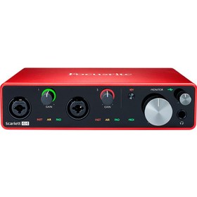 تصویر کارت صدا کارکرده Focusrite Scarlett 4i4 3rd Gen 