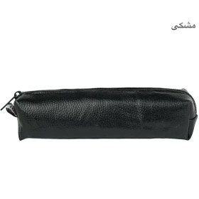 تصویر جامدادی چرم مشکی 