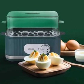 تصویر تخم مرغ آب پز کن هوشمند گرین لاین مدل GNSMEGGCKRGN Green Lion Smart Egg Cooker