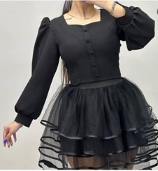 تصویر دامن کوتاه توری زنانه 