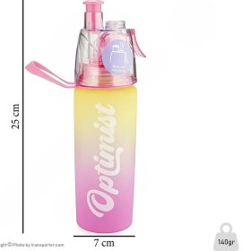 تصویر قمقمه دوچرخه سواری 500 سی سی اسپری پاش Optimist 07921-0مدل 1 