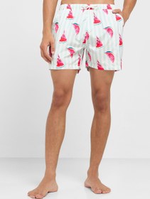 تصویر شلوارک شنا چاپی برند brave soul Printed Swimshorts