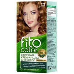 تصویر رنگ مو روسی فیتو کالر fito color بدون آمونیاک رنگ کاراملی شماره 7.3 