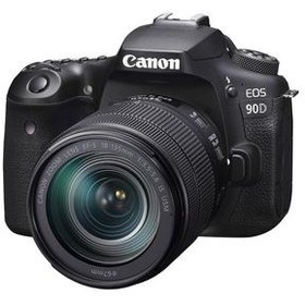 تصویر دوربین دیجیتال کانن مدل EOS 90D به همراه لنز 135-18 میلی متر IS USM 