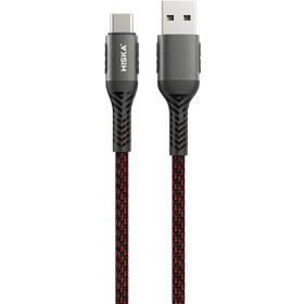 تصویر کابل شارژ LX-404 1M TYPE-C کنفی HISKA Hiska LX404 USB to type-c CHARGING Cable-1