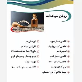 تصویر فروش ویژه روغن سیاهدانه ایرانی (مقدار محدود) 