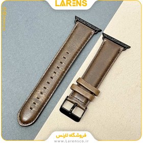 تصویر لارنس | قیمت و خرید بند اپل واچ Leather سری Classic سایز 38/40/41mm رنگ Dark Olive 