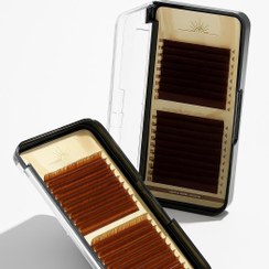 تصویر پالت مژه سانی مون قهوه‌ای 2سایز 