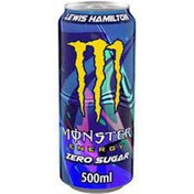 تصویر نوشیدنی انرژی زای انگلیسی Monster Hamilton Zero Sugar مانستر 500 میل 