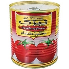 تصویر رب گوجه فرنگی قوطی یک کیلویی تبرک 