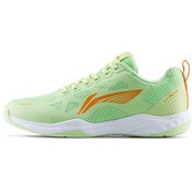 تصویر کفش بدمینتون برند لاینینگ مدل آرو فلای II مناسب بزرگسالان برند li-ning Lining Aero Fly II Badminton Shoes Unisex-adult Non Marking Lightweight u0026 Durable (Apple Green/Orange/White EUR- 41) 6937461