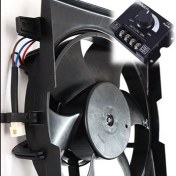 تصویر مجموعه موتورفن 24ولت مخصوص بخاری سالن اتوبوس و مینی بوس برق مستقیم 24ولت همراه دیمر متغییر دور مکنده و دمنده 