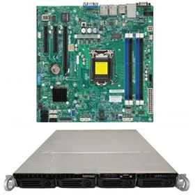 تصویر سرور رکمونت سروینو پاور 400 وات مادربورد سوپرمایکرو Supermicro Motherboard Xeon Boards X10SLL-F 