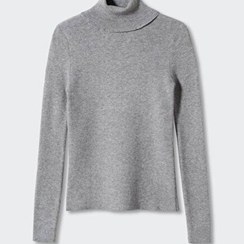 تصویر پلیور زنانه رصان طوسی مانگو 37065921 