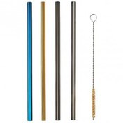 تصویر ست نی نوشیدنی ایکیا مدل LUFTTÄT به همراه برس شستشو 