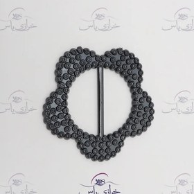 تصویر سگک دودی 4 سانت گل طرح نگین 