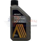 تصویر روغن ترمز آیسین مدل DOT4 ظرفیت ۵۰۰ میلی لیتر 