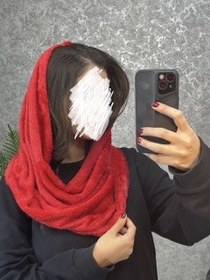 تصویر شال رینگی - طوسی کم رنگ 