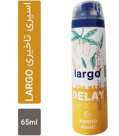 تصویر قیمت و خرید اسپری تاخیری لارگو رایحه انبه حجم 65 میل اصل و اورجینال The price and purchase of Largo delay spray, mango scent, volume 65 ml, original