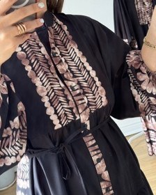 تصویر سرمه کالکشن - پیراهن ماکسی نخل 