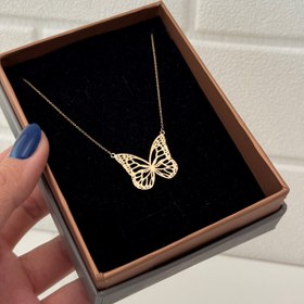 تصویر گردنبند پروانه سکه ای 