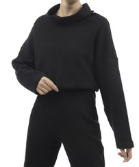 تصویر بلوز زنانه مشکی سرژه Serge کد 203534 