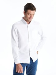 تصویر پیراهن مردانه سفید LC Waikiki | ZW42348Z8S اورجینال 