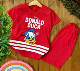 تصویر لباس بچگانه تی شرت شلوارک داک 40 و 45 