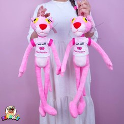 تصویر عروسک پشمالو، پلنگ صورتی افسانه‌ای - پلنگ صورتی 60 سانتی‌متر برند toprock store Plush, Legendary Pink Panther - Pink Panther 60 Cm.