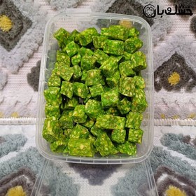 تصویر میوه خشک سیب سبز حبه ای 