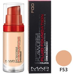 تصویر کرم پودر شیشه ای فلوئید مپ بوته - 53 Map Beaute Cream Foundation Fluid