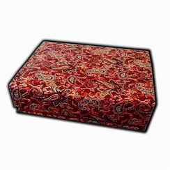 تصویر جعبه چوبی دمنوش ,چای و پذیرایی طرح ترمه 6خانه 