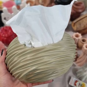 تصویر جادستمال کاغذی سبز