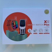 تصویر پک ساعت هوشمند X8 PLUS UINQE COMBINATION همراه با ایرپاد و پاور بانک دارای شارژر وایرلس و شارژر و کابل ا X8 PLUS UINQE COMBINATION X8 PLUS UINQE COMBINATION