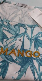 تصویر تیشرت زنانه نخی منگو طرح دار بنگلادشی - ایکس لارج XL / ۱۵۵۰۰۰ T-shirt Mango