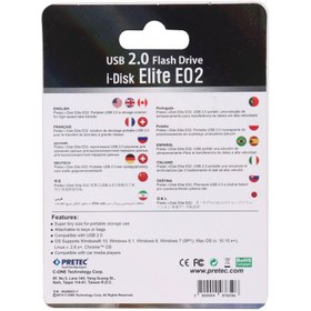 تصویر فلش 32 گیگ پرتک Pretec i-Disk Elite E02 PRETEC I-DISK ELITE E02 USB2.0 32GB FLASH DRIVE