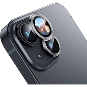 تصویر محافظ لنز دوربین اپل آیفون ۱۳ نرمال - مشکی GLASS LENS apple iPhone 13 normal