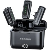 تصویر میکروفون بی سیم پرودو مدل PD-LDMCLA با ۲ فرستنده 