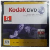 تصویر دی وی دی ری رایت کداک قابدار 5 عددی kodak dvd+rw