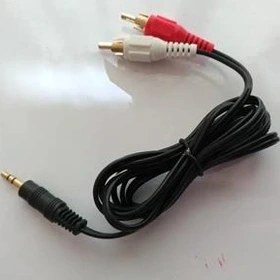 تصویر کابل AUX 1 به 2 سر AV 