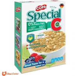 تصویر غلات صبحانه بر پایه برنج و گندم حاوی عصاره مالت و جوانه گندم کوپا 250 گرمی Copa Breakfast Cereal Rice & Wheat Base with Malt and Wheat Germ 250g