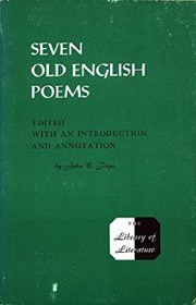 تصویر دانلود کتاب Seven Old English Poems 1966 کتاب انگلیسی هفت شعر قدیمی انگلیسی 1966