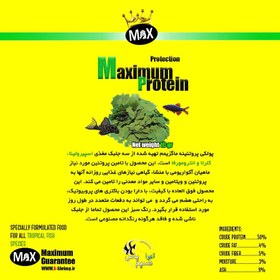 تصویر غذای پولکی جلبکی ماکسیمم پروتئین ای شریمپ A-Shrimp Maximum protein