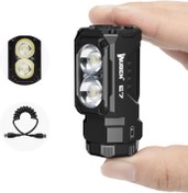 تصویر چراغ قوه مینی شارژی WUBEN E7 1800 Lumen با مگنت - چراغ قوه EDC 6 حالت فوق العاده روشن، LED قابل شارژ Typ-C. چراغ قوه جیبی IP68 برای استفاده از چراغ جلو، نجات، کمپینگ - ارسال 20 روز کاری WUBEN E7 1800 Lumen Rechargeable Mini Flashlight with Magnet - Super Bright 6 Modes EDC Flashlight, Typ-C Rechargeable LED; IP68 Pocket Flashlight for Headlamp Use, Rescue, Camping